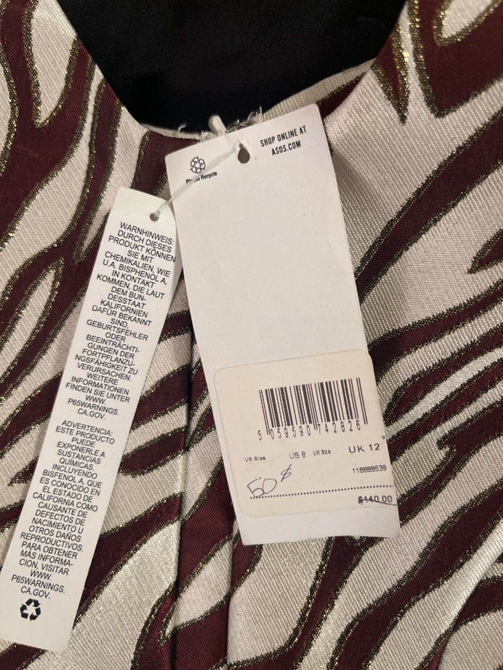 ASOS Zebra Print Dress - Picture 4 of 6